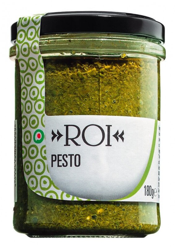 Pesto ligure, basilikum sauce, olio roi - 180 g - glas