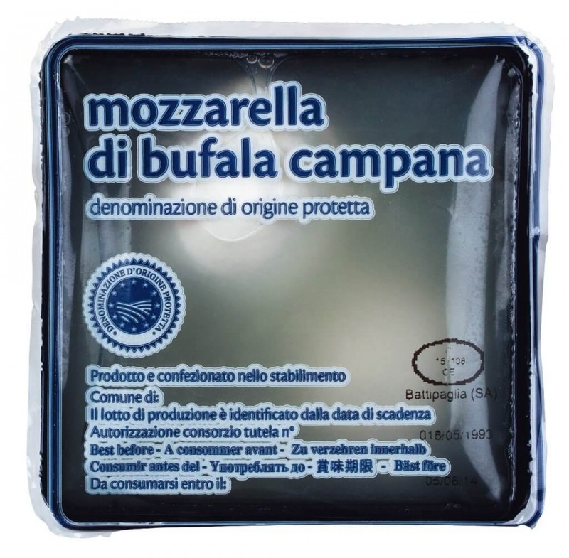 Mozzarella di bufala DOP, bocconcini, vaschetta, buffalo mozzarella, mellemstore kugler, i et krus, Casa Madaio - 6 x 5 x 50 g - kg