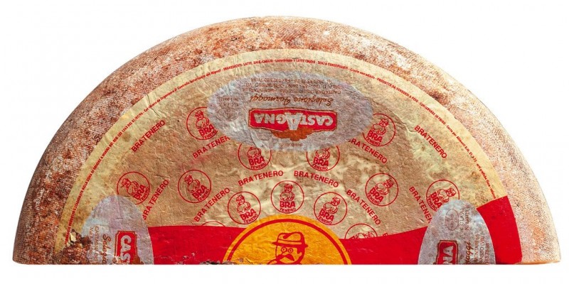 Bra tenero DOP, 1/4 forma, fromage au lait cru de vache, Castagna - environ 2 kg - kg