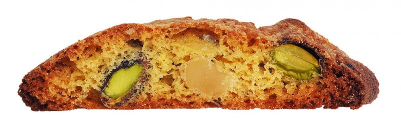 Cantuccini con pistacchi e noci, Cantuccini with walnuts and pistachios, Deseo - 200 g - pack