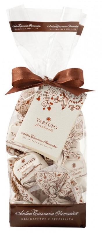 Tartufi dolci pralinati, sacchetto, truffes au chocolat avec morceaux de nougat, sachet, Antica Torroneria Piemontese - 200g - sac