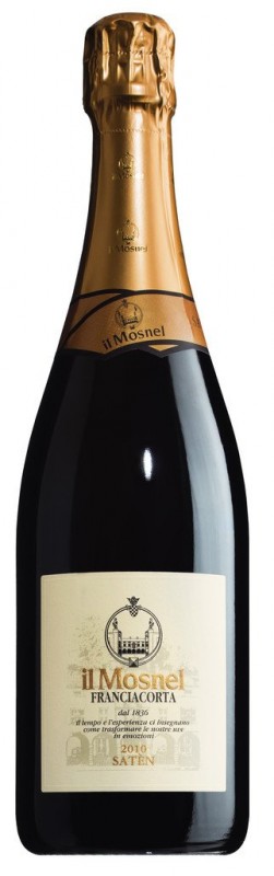 Franciacorta DOCG Brut Saten Millesime, Schaumwein, weiß, Mosnel - 0,75 l - Flasche