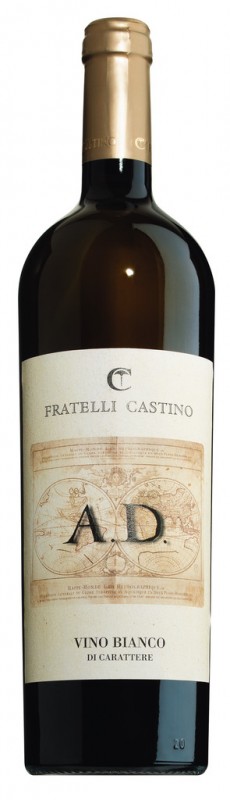 AD vino bianco, witte wijn, Castino - 0,75 l - fles