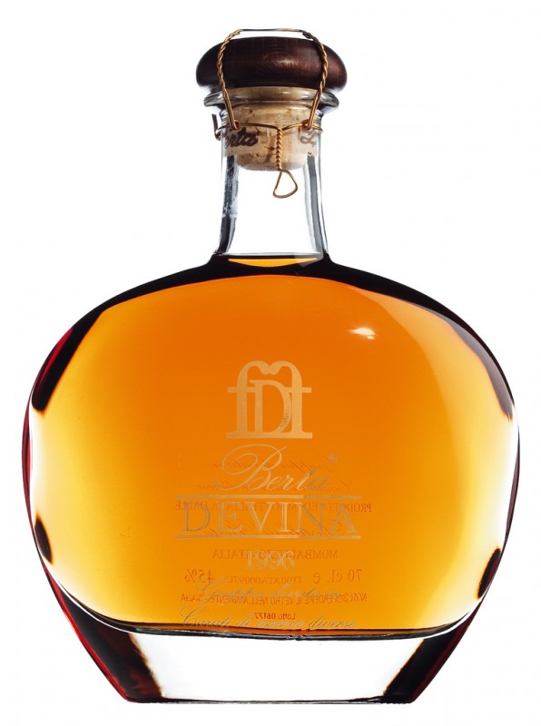 Devina, Grappa invecchiata, Grappa Riserva aus Nebbiolo und Barbera, Berta - 0,7 l - Flasche