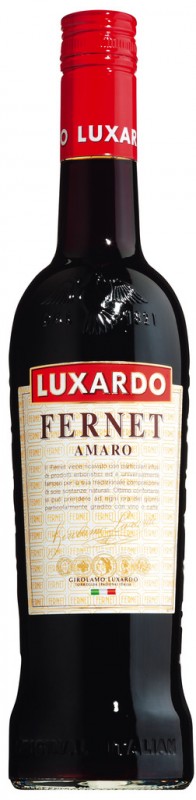 Fernet Luxardo, Würziger Kräuterlikör 40%, Luxardo - 0,7 l - Flasche