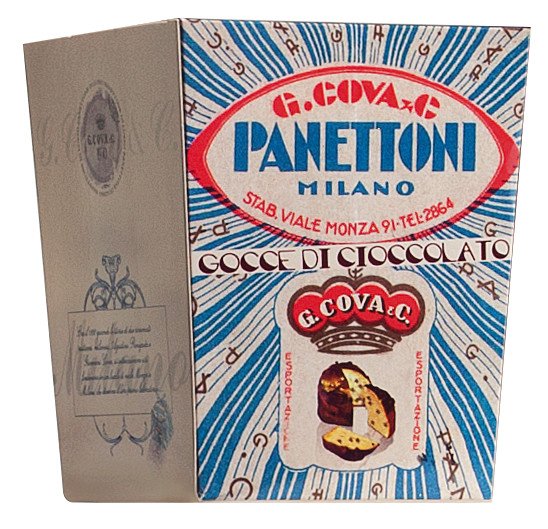 Small Panettone with Chocolate, Panettoncini Gocce Cioccolato Mignon Display, Breramilano 1930 - 12 x 100 g - display