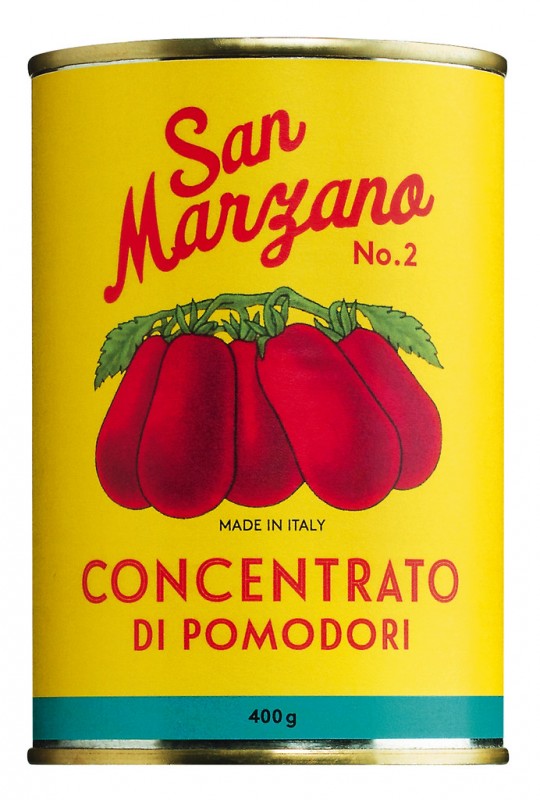 Concentrato di pomodoro San Marzano 2 Vintage, pate de tomates de tomates San Marzano, 1x concentre, Il pomodoro piu buono - 400g - peut