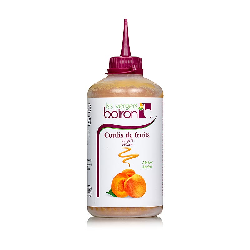 Boiron Coulis Aprikose, Sauce, 20% Zucker, Squeeze Flasche - 500 g - Pe-flasche