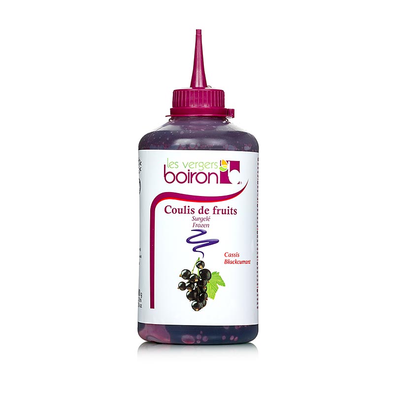 Boiron Coulis Cassis, Sauce, 20% Zucker, Squeeze Flasche - 500 g - Pe-flasche