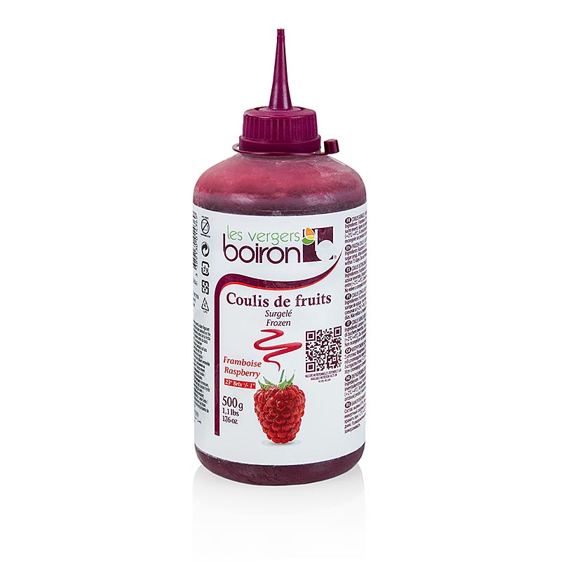 Boiron Coulis Raspberry, Sauce, 19% Sugar, Squeeze Bottle - 500 g - Pe-bottle