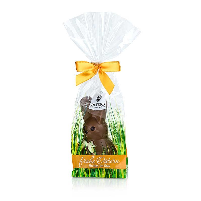 Lapin de Paques, grand, chocolat au lait avec decoration, Peters - 90 g - film