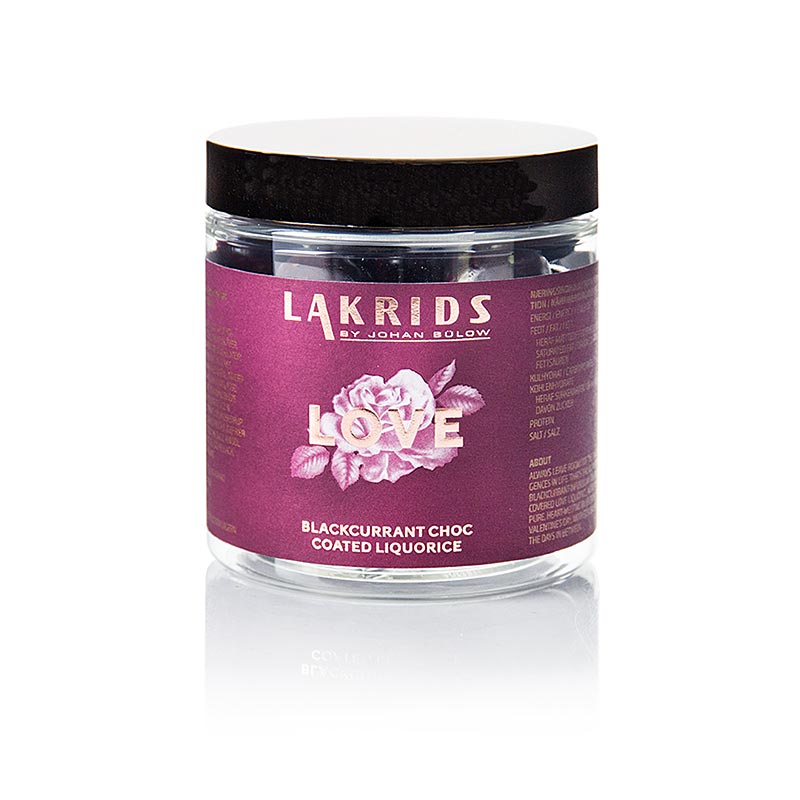 Lakrids LOVE - Blackcurrant de réglisse précieux - 150 g - Pe-dose