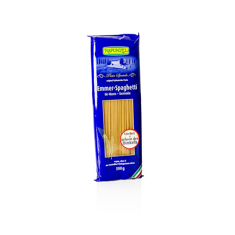 Raiponce, Nouilles Emmer - Spaghetti, Semola, BIO - 500g - sac