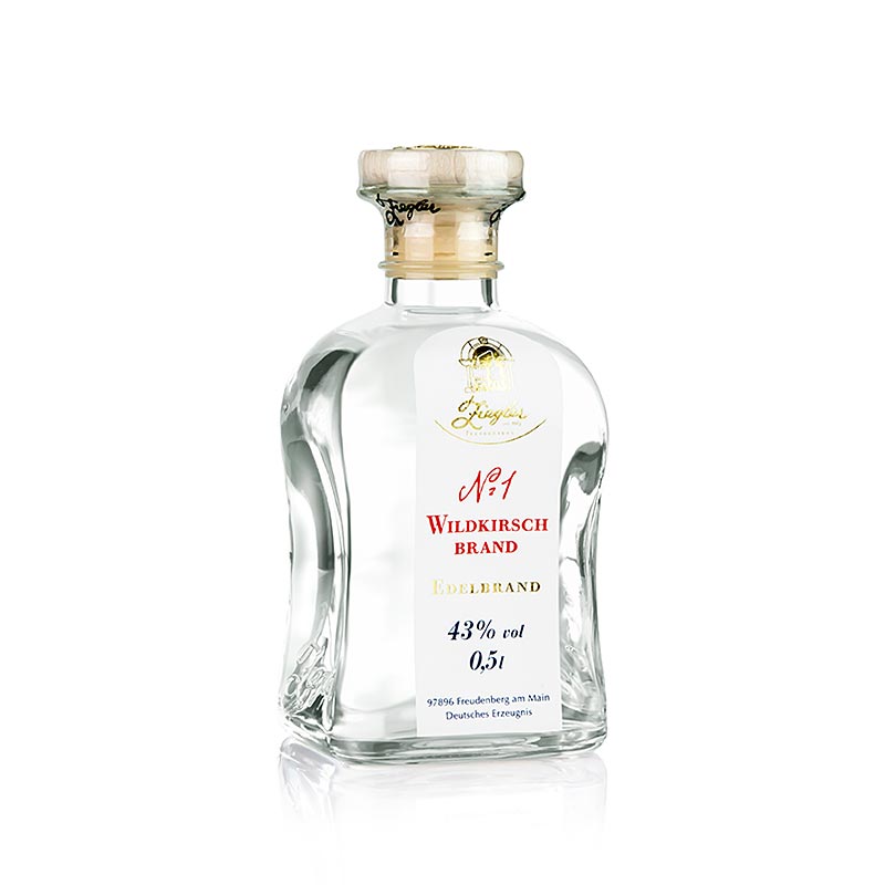 Cerise Sauvage N ° 1 - Eau de vie, 43% vol., Ziegler - 500 ml - bouteille