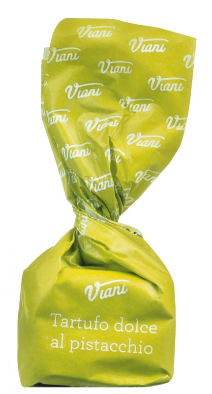 Tartufi dolci al pistacchio, sacchetto, praliné au chocolat blanc aux pistaches, viani - 200 g - sac