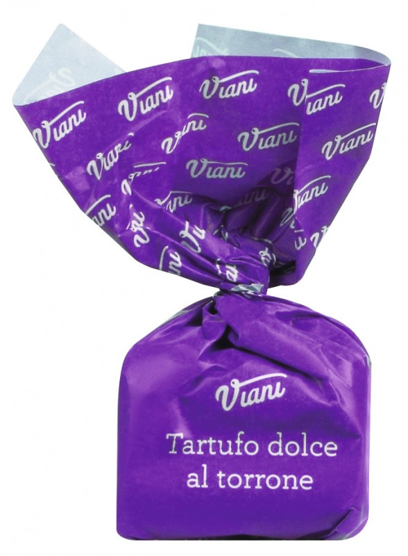 Tartufi dolci al torrone, sacchetto, truffe au chocolat avec torrone, sac, Viani - 200g - sac