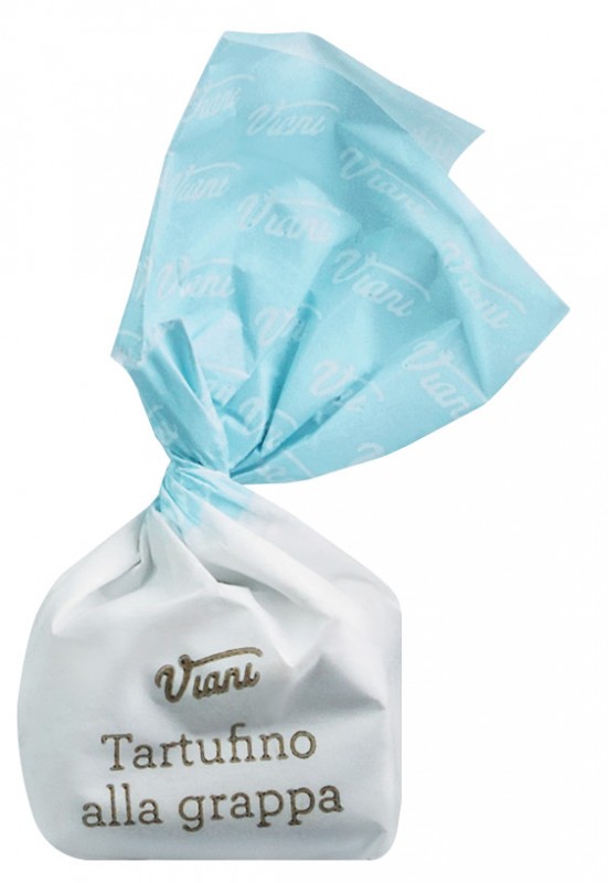 Tartufini dolci con grappa, sfusi, chokoladetruffel med grappa, løs, viani - 1.000 g - taske