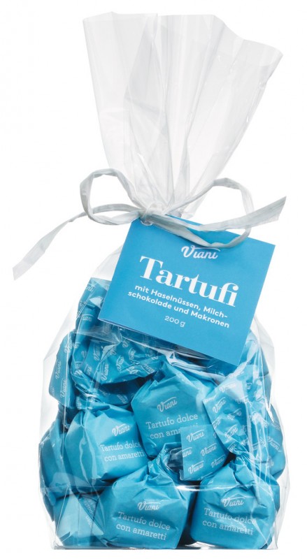 Tartufi dolci con amaretti, sacchetto, truffes au chocolat aux macarons, sachet, viani - 200g - Btl