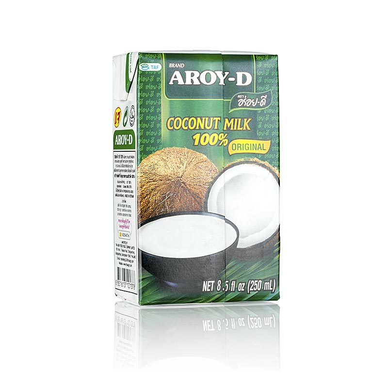 Lait de coco, Aroy-D - 250 ml - Pack Tetra