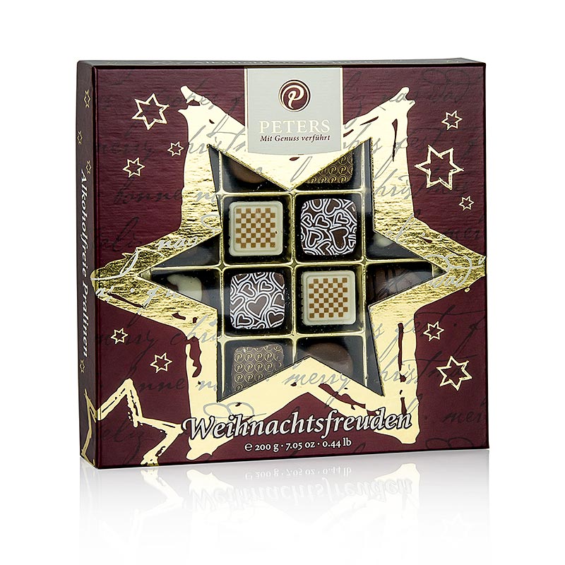 Christmas chocolates - Christmas holidays, without alcohol, Peters - 200 g - box