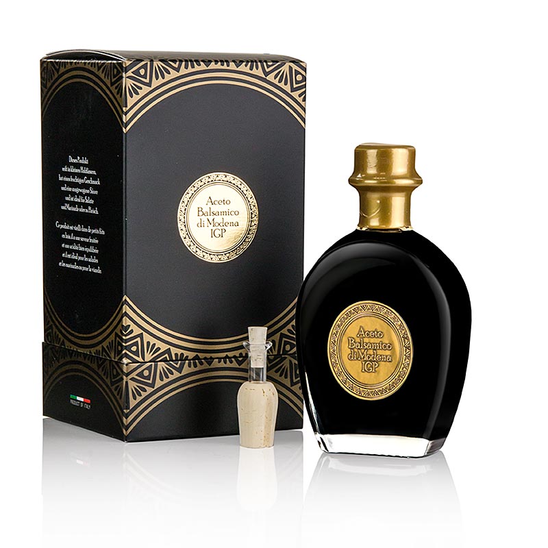 Aceto Balsamico di Modena IGP du fut de genevrier, boite noire - 250 ml - boite