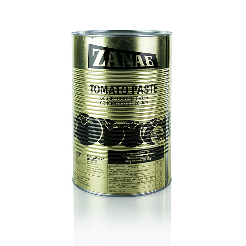 Pate de tomate, double concentre, Zanae - 4,55 kg - peut