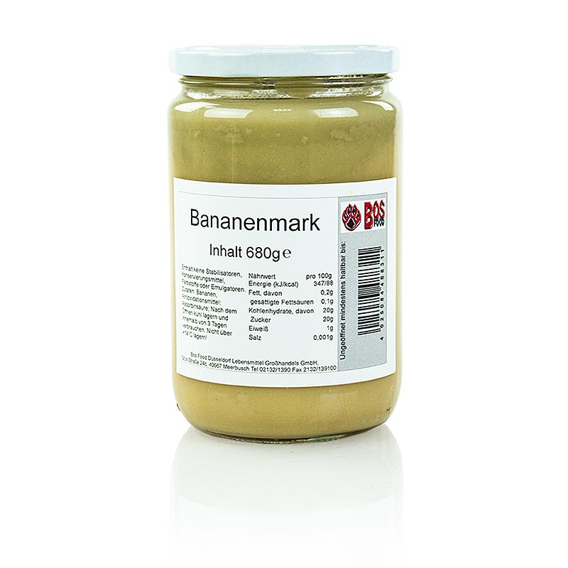 Bananpure / frugtkØd, fint siet - 680 g - glas