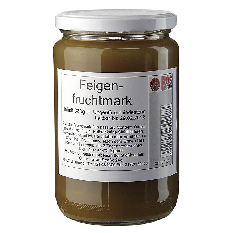 Puree/pulpe de figues, finement egouttee - 680g - Verre