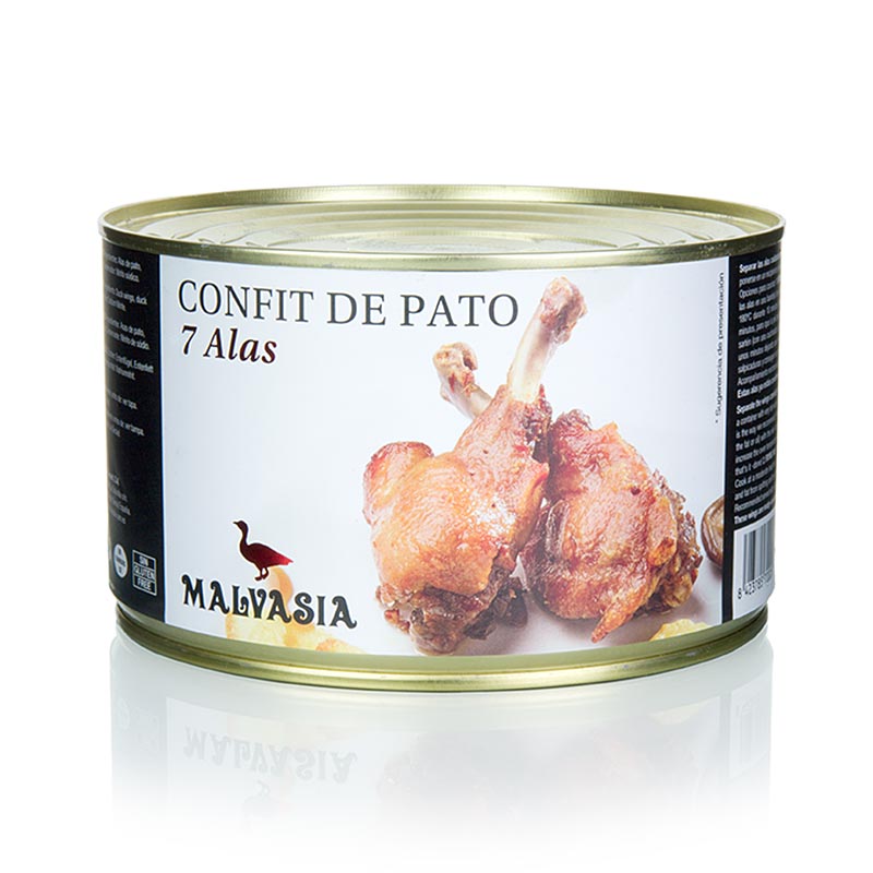 Aile de canard confite, 7 cuisses, Malvasia - 1,1kg - peut