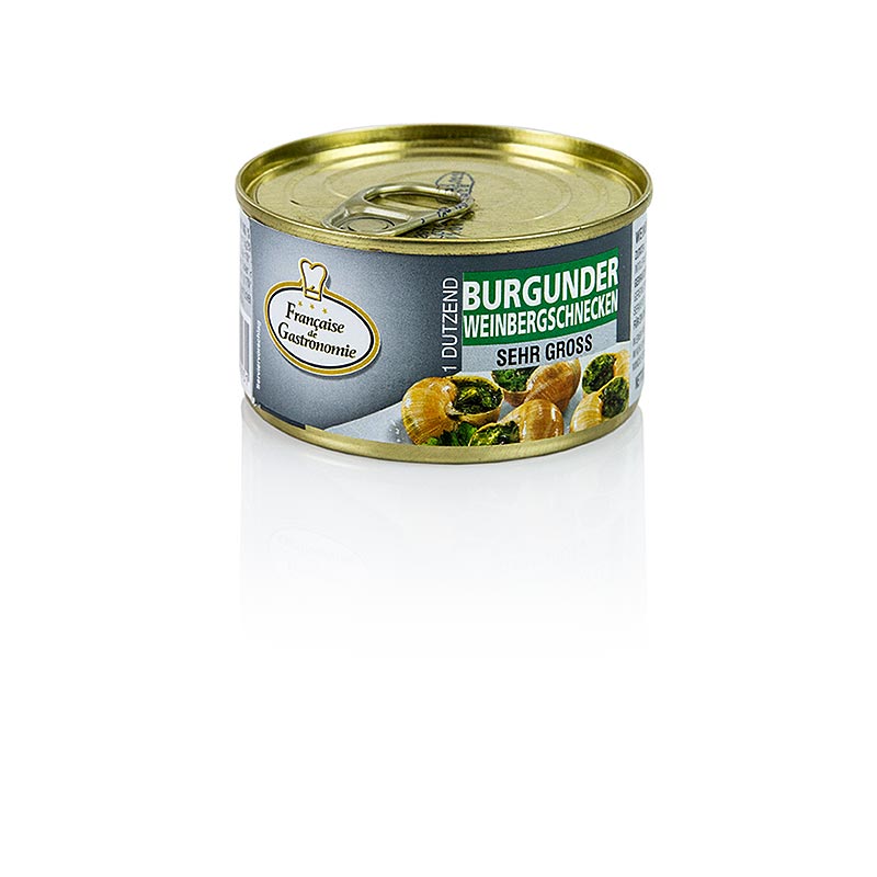 Escargots romains, tres gros, 1 douzaine, Francaise de Gastronomie - 130g - peut