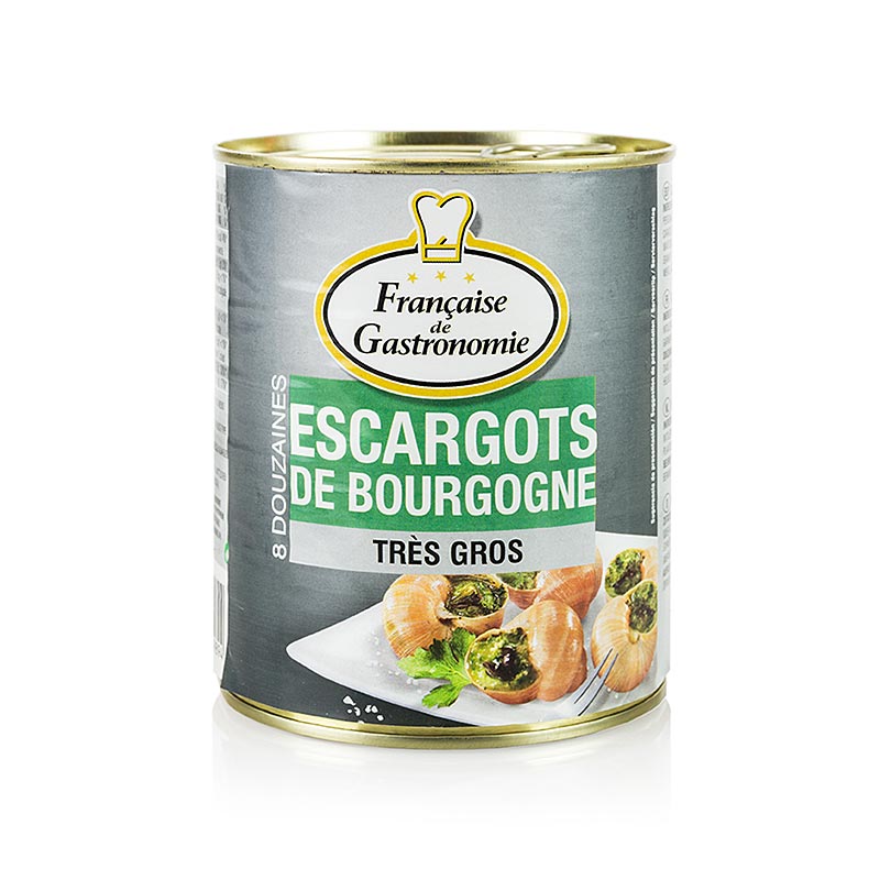 Escargots romains, tres gros, 8 douzaines, Francaise de Gastronomie - 800g - peut