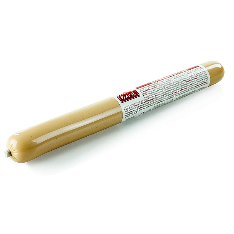 Entenstopfleber Mousse, in Stangenform, 50% Foie Gras, Ø 36mm, 38cm, Rougie - 400 g - Folie