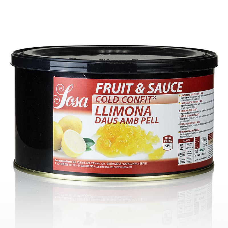 Sosa Confit Froid - Cubes de Citron, 5mm (37242) - 1,5kg - peut