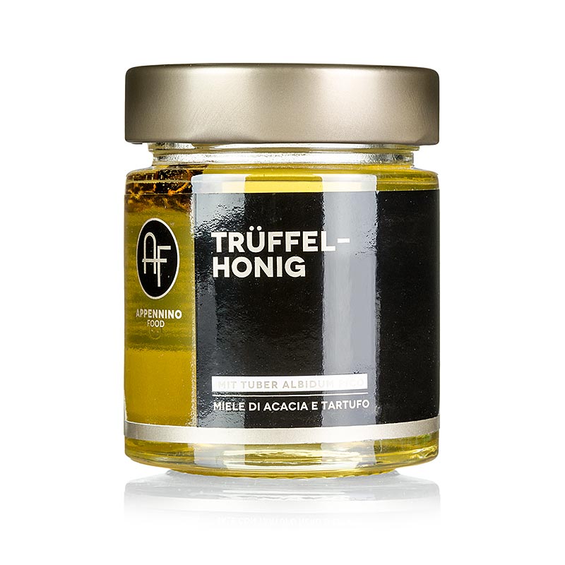 Acacia honey with white truffle (tuber albidum), Appennino - 170 g - Glass