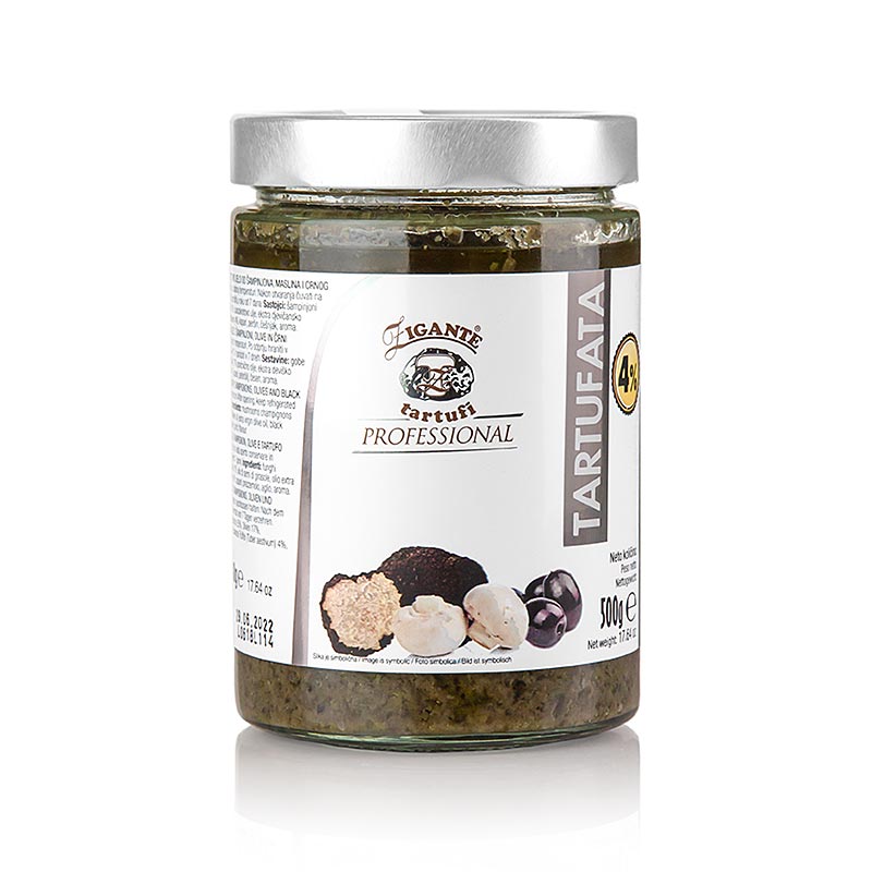 Sauce aux truffes, aux truffes d`ete, Zigante Tartufi - 500g - Verre