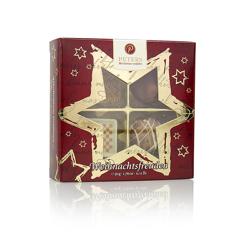 Christmas chocolates - Christmas delights, without alcohol, Peters - 50 g - pack