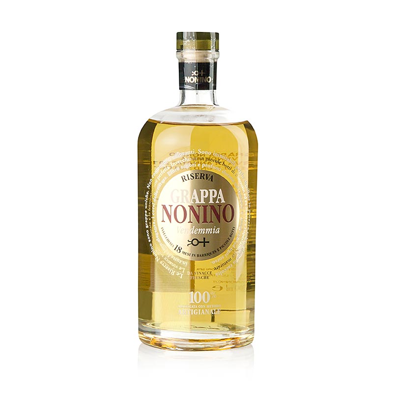 Grappa Vendemmia Riserva di Annata, grappa elevee en futs de bois, 41% vol., Nonino - 700 ml - Bouteille