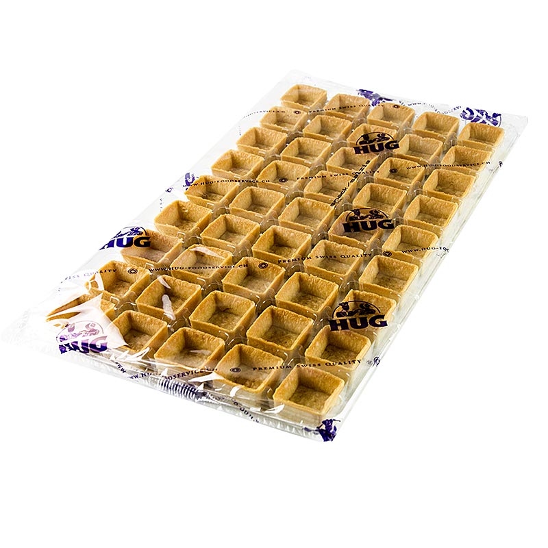 Mini tartelettes snack, filigrane, carree, 3,3cm, H 18mm - 225 pieces - Papier carton