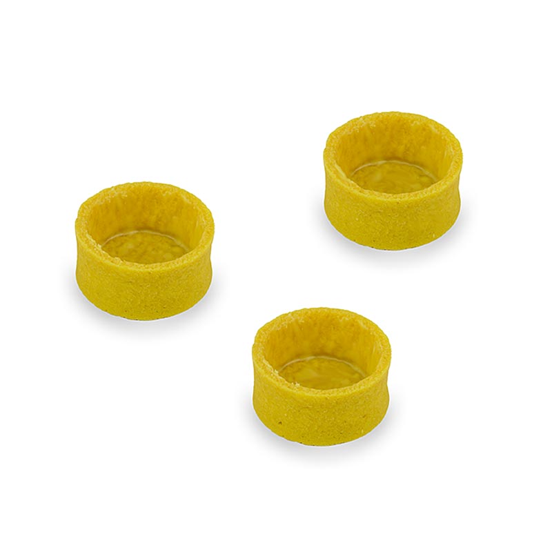 Citroendesserttaartjes, gecoat, Ø 35 x 17 mm h - 1,05 kg, 210 stuks - karton