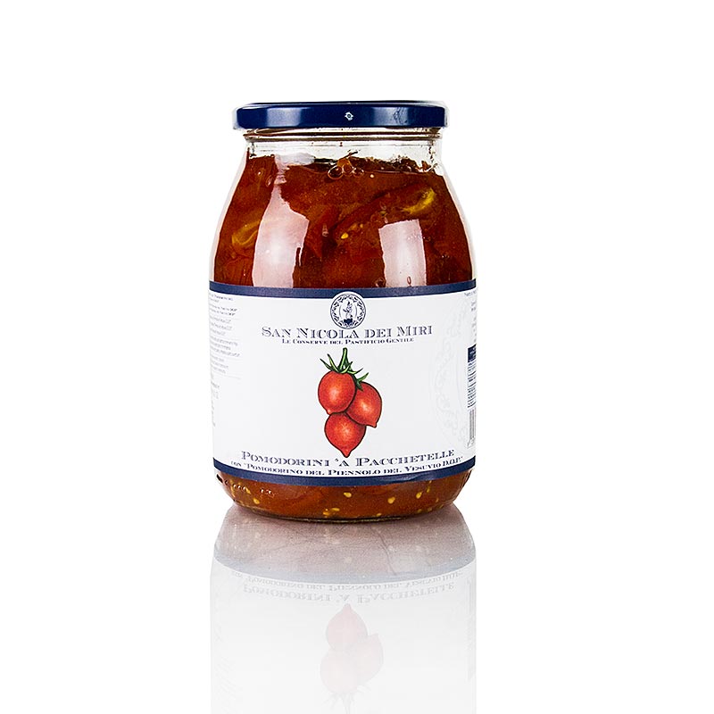 Pastificio Gentile Gragnano PGI - Pomodorini Vesuvio DOP - Tomatoes from Mount Vesuvius - 970 g - Glass