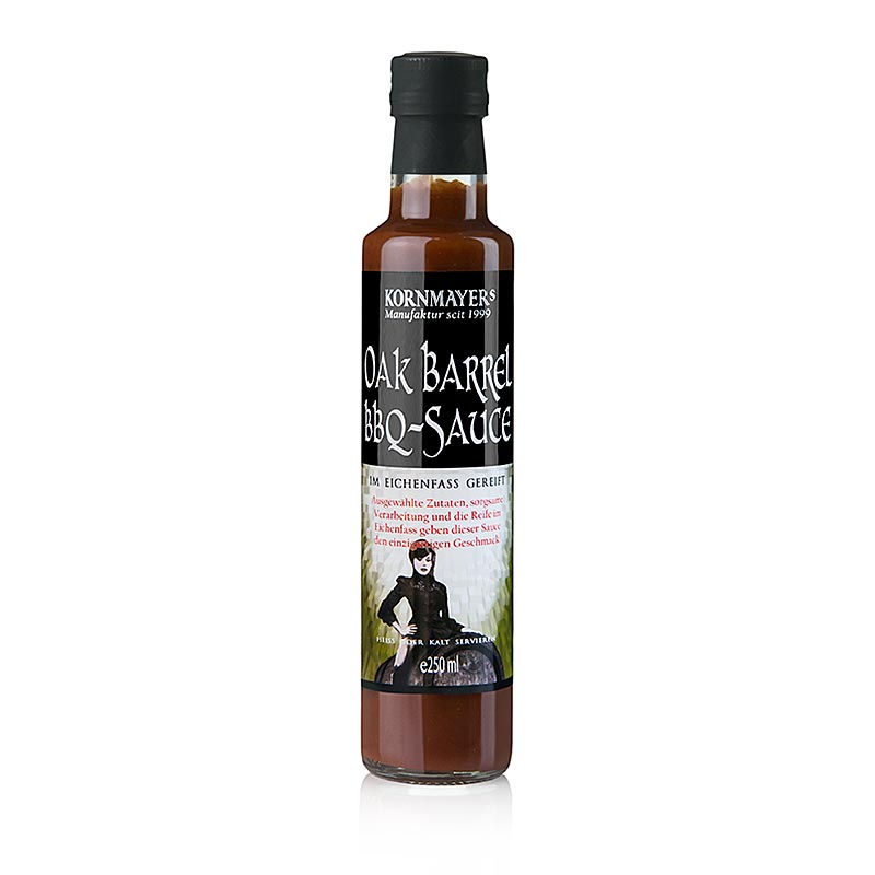 Sauce barbecue en fût de chêne Kornmayer - 250 ml - bouteille