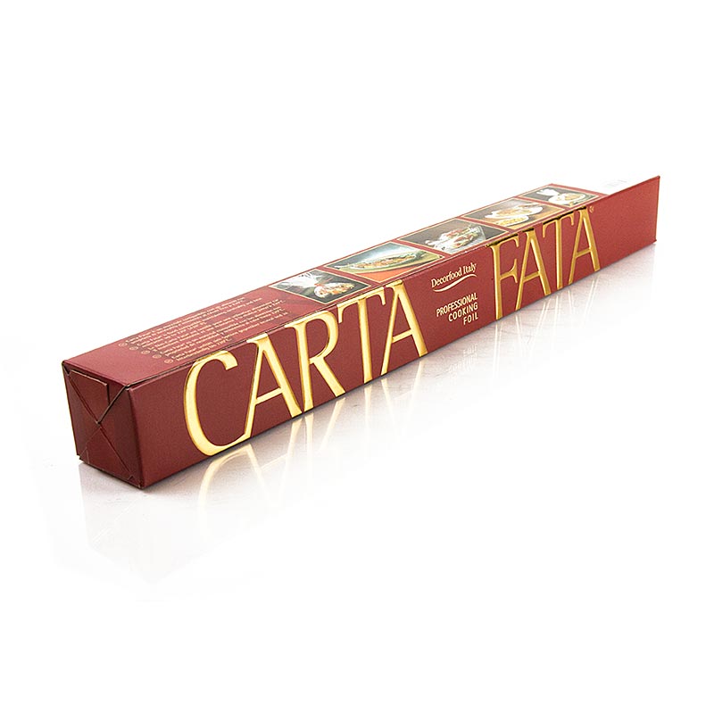 Film de cuisson et de friture CARTA FATA®, resistant a la chaleur jusqu`a 220°C, 50 cm x 25 m - 1 rouleau, 25 m - Papier carton