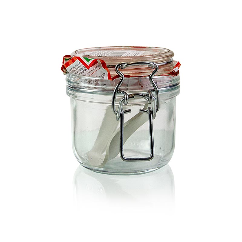 Terrine en verre a charniere Fido, 255ml, ronde - 1 piece - Lache