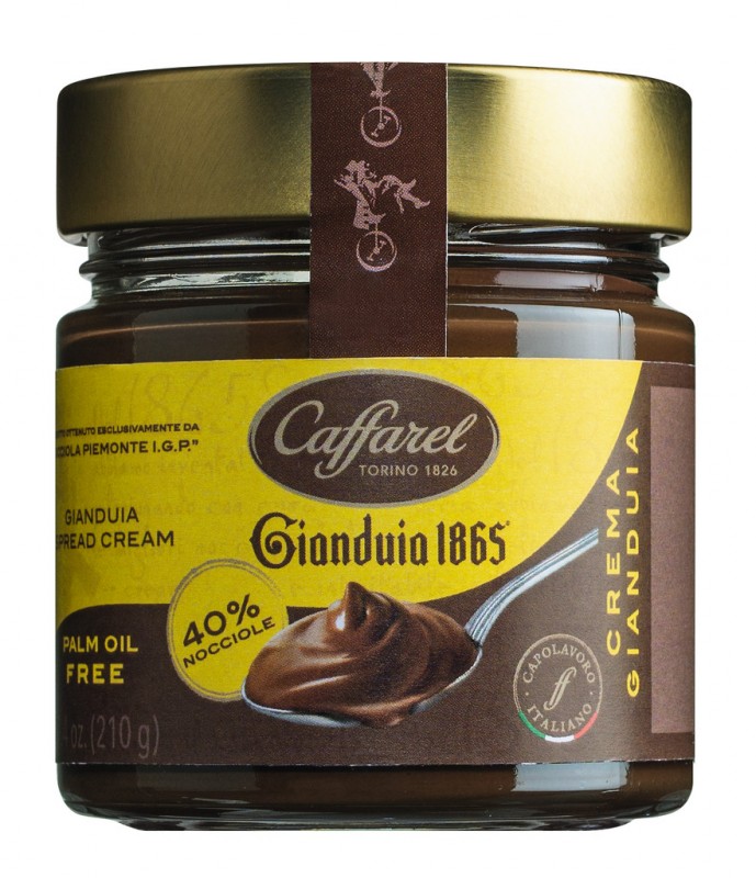 Creme Gianduia al latte, Creme Gianduia, Caffarel - 210 g - verre