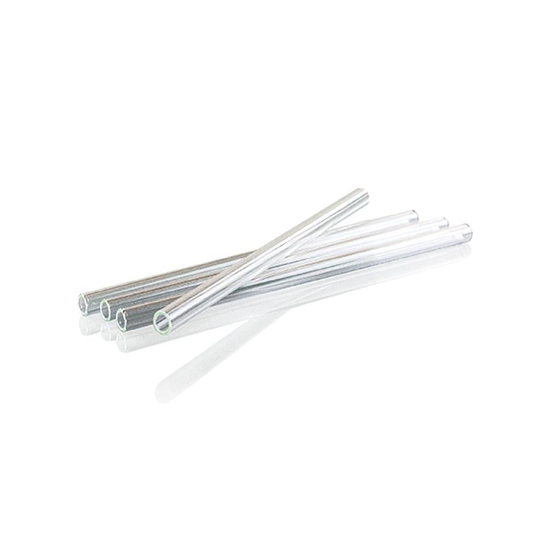 Glass drinking straws, straight, o8mm (1.1mm wall), 15cm - 50 hours - box