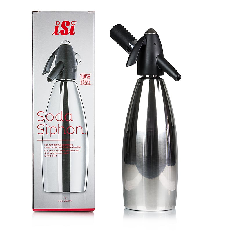 iSi Soda Siphon Pulverisateur, 1 litre, acier inoxydable - 1 piece - Papier carton