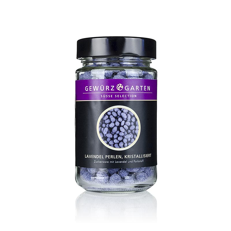 Spice garden lavender beads, crystallized - 150 g - Glass