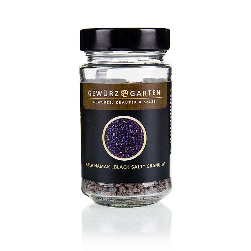 Sel Kala-Namak Spice Garden, granules, brun rouge - 220g - Verre