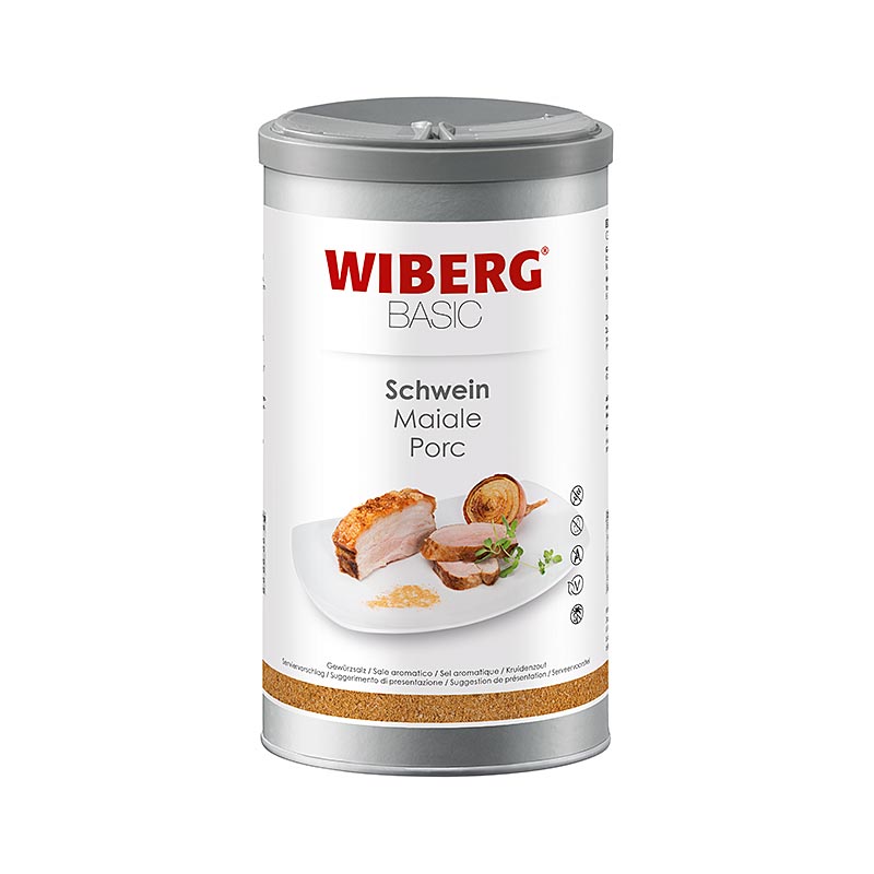 Wiberg BASIC svinekød, krydderisalt - 900 g - aroma kasse