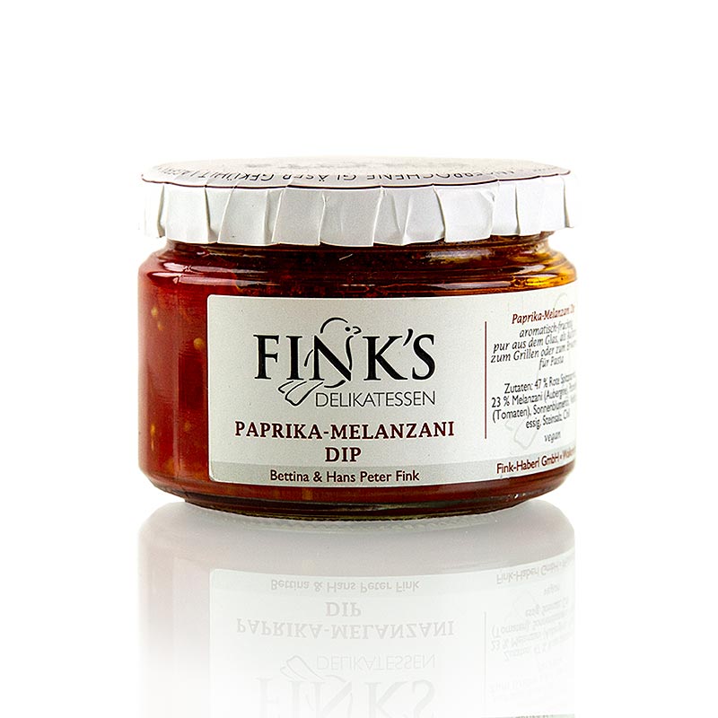 Dip Paprika-Aubergines, Fink`s Delikatessen - 220g - Verre